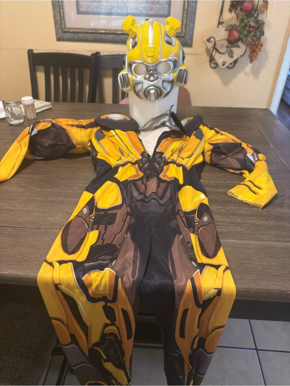 Transformers Authentic Kids Yellow Costume Top
